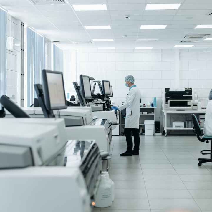 medical practitioners inside a laboratory